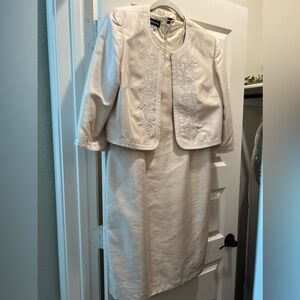 Beautifully Elegant Donna Morgan Dress with Beaded Jacket